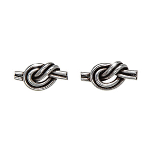 Sterling Silver Knot Stud Earrings